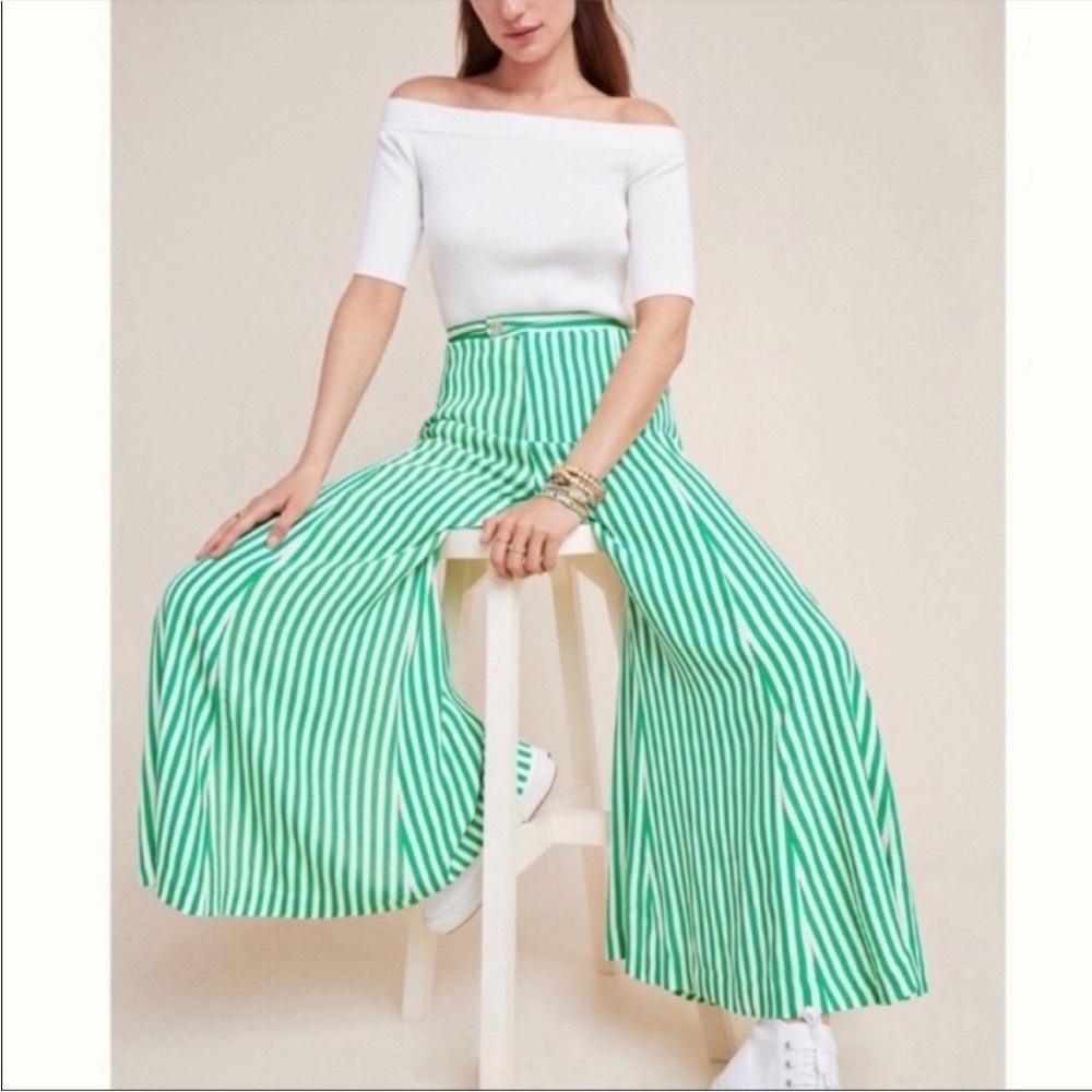 Anthropologie Mackenzie Striped Pants Size 0